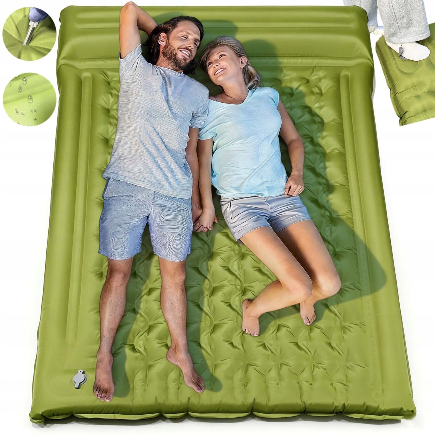 Matrace Samonafukovací Turistická Karimatka Podložka 200X140X13 CM Lehká
