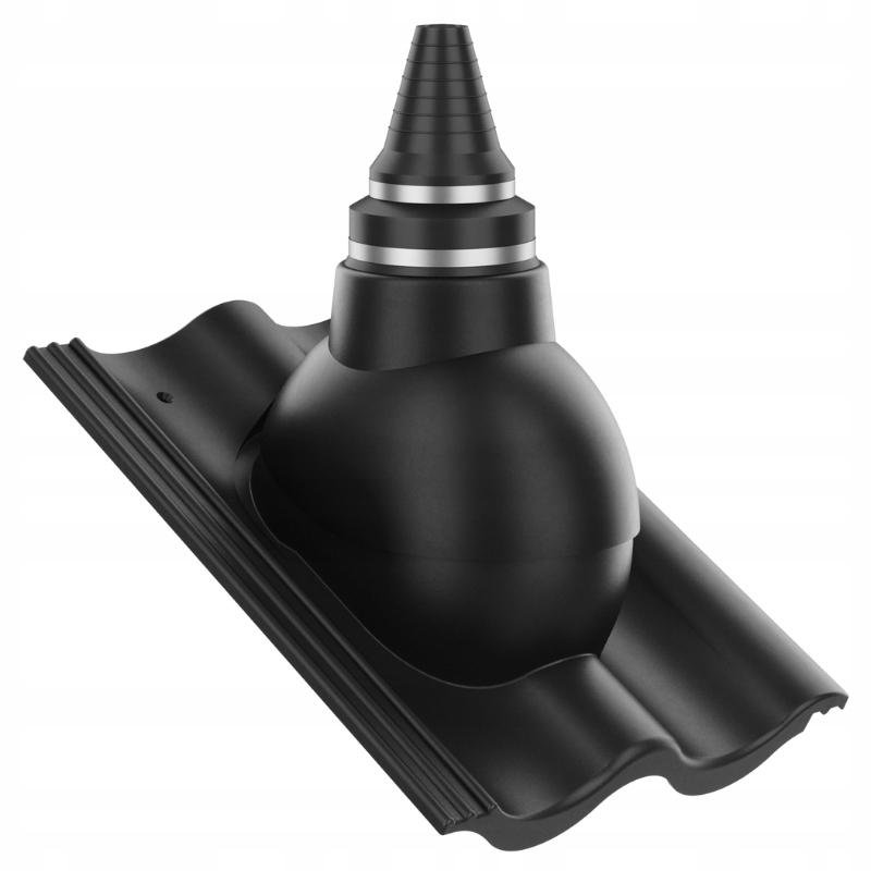 Anténní přechod, těsný střešní průchod Sigma Černý