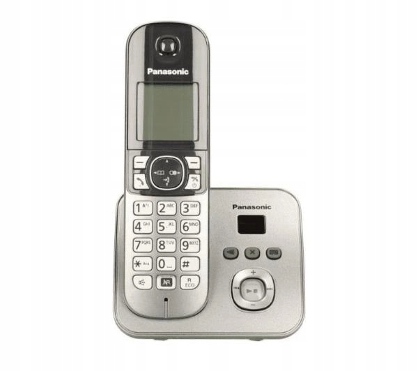 Telefon stacjonarny bezprzewodowy Panasonic KX-TG6821PDM Srebrny
