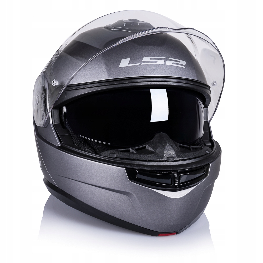 LS2 KASK MOTOCYKLOWY SZCZĘKOWY Z BLENDĄ FF908 STROBE II SOLID MAT TITAN L Cechy dodatkowe demontowalny podbródek osłona podbródka