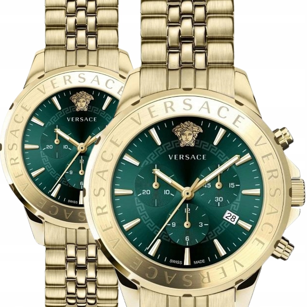 Nové Originální Pánské Hodinky Versace Signature VEV600619 Zlatý Náramek