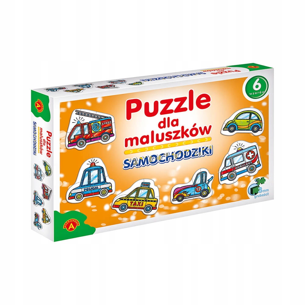 

Puzzle dla maluszków Samochodziki