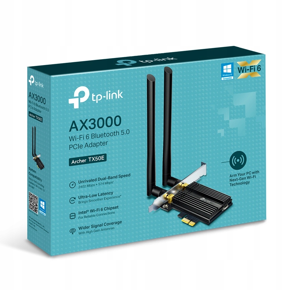 WiFi karta Archer TX50E Pci-e Wi-Fi 6 BT5.0 AX3000