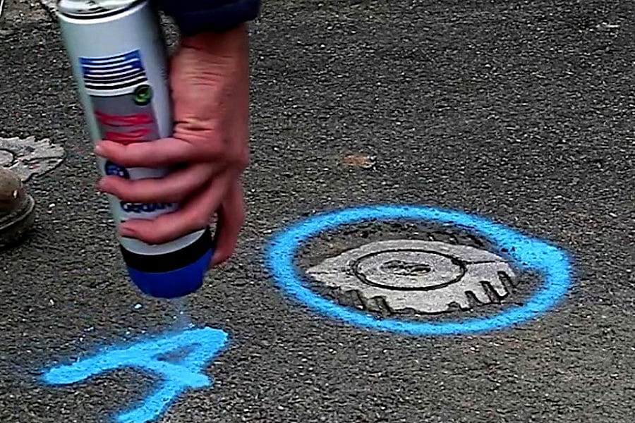 FARBA GEODEZYJNA SPRAY SOPPEC FLUO TP ZIELONY Stan opakowania oryginalne