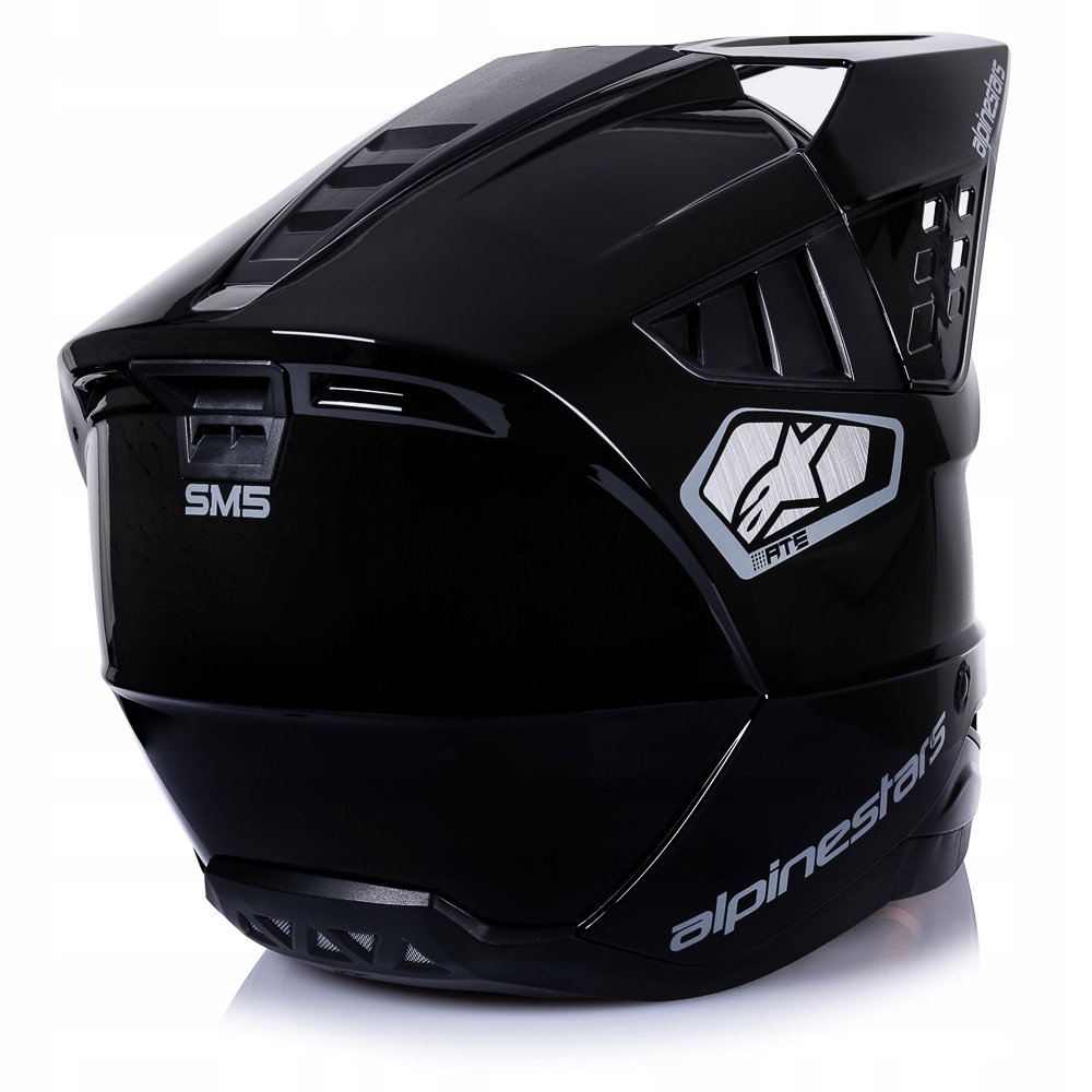 PROFESJONALNY KASK OFF-ROAD CROSS ALPINESTARS S-M5 SCOUT BLACK L Kolor czarny