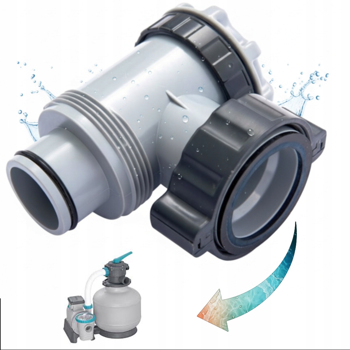 Originální úhlový ventil bazénu pro hadice pískového filtru 58486 Bestway