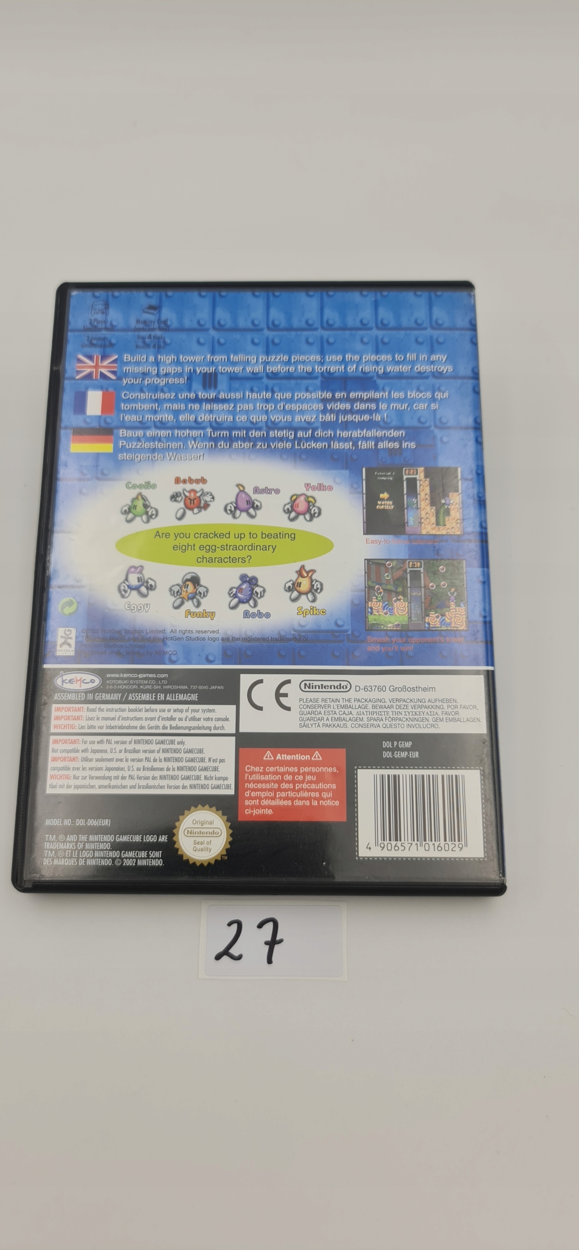NINTENDO GAMECUBE EGGO MANIA Producent Nintendo