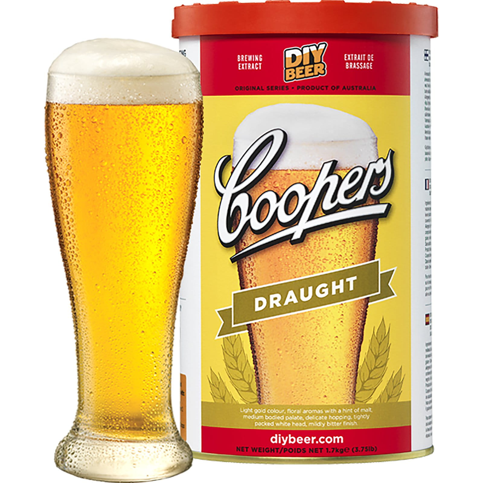 PIWO DOMOWE COOPERS ZESTAW BREWKIT DRAUGHT na 23L PYSZNEGO DOMOWEGO PIWA