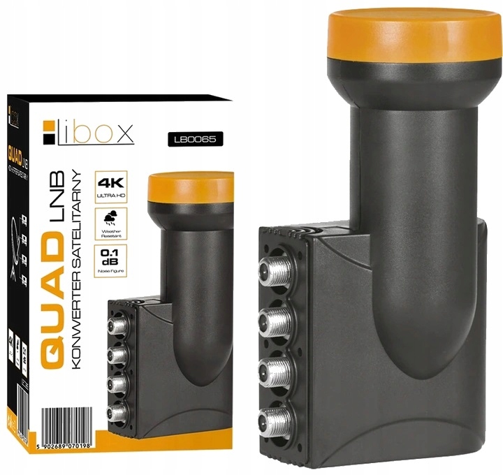 ZESTAW KONWERTER QUAD 4K MIERNIK SAT OSŁONA KABEL Kod producenta LB0116