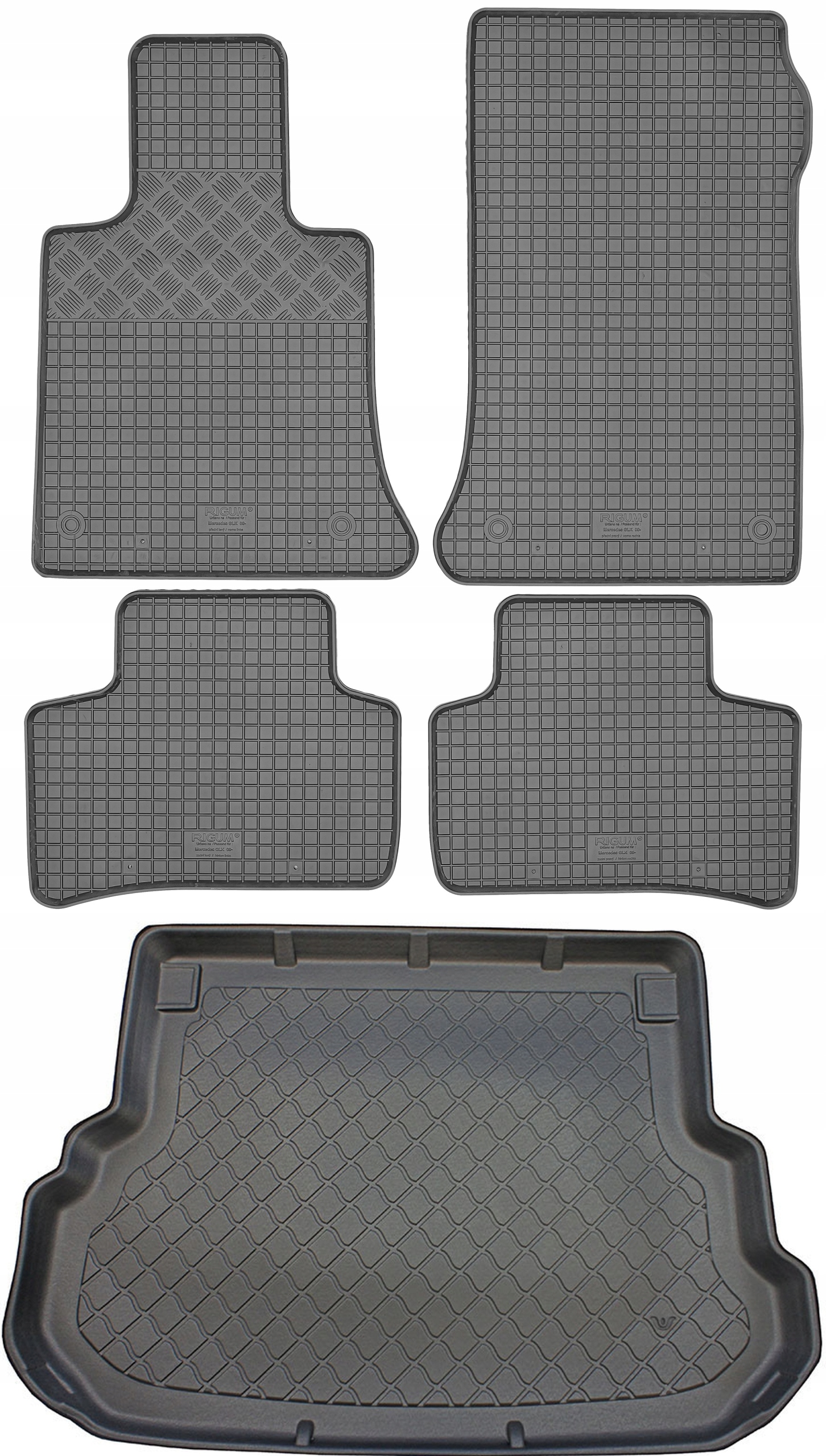 Mercedes Glk X204 Suv 2008-2015 Sada Gumové rohože rohož