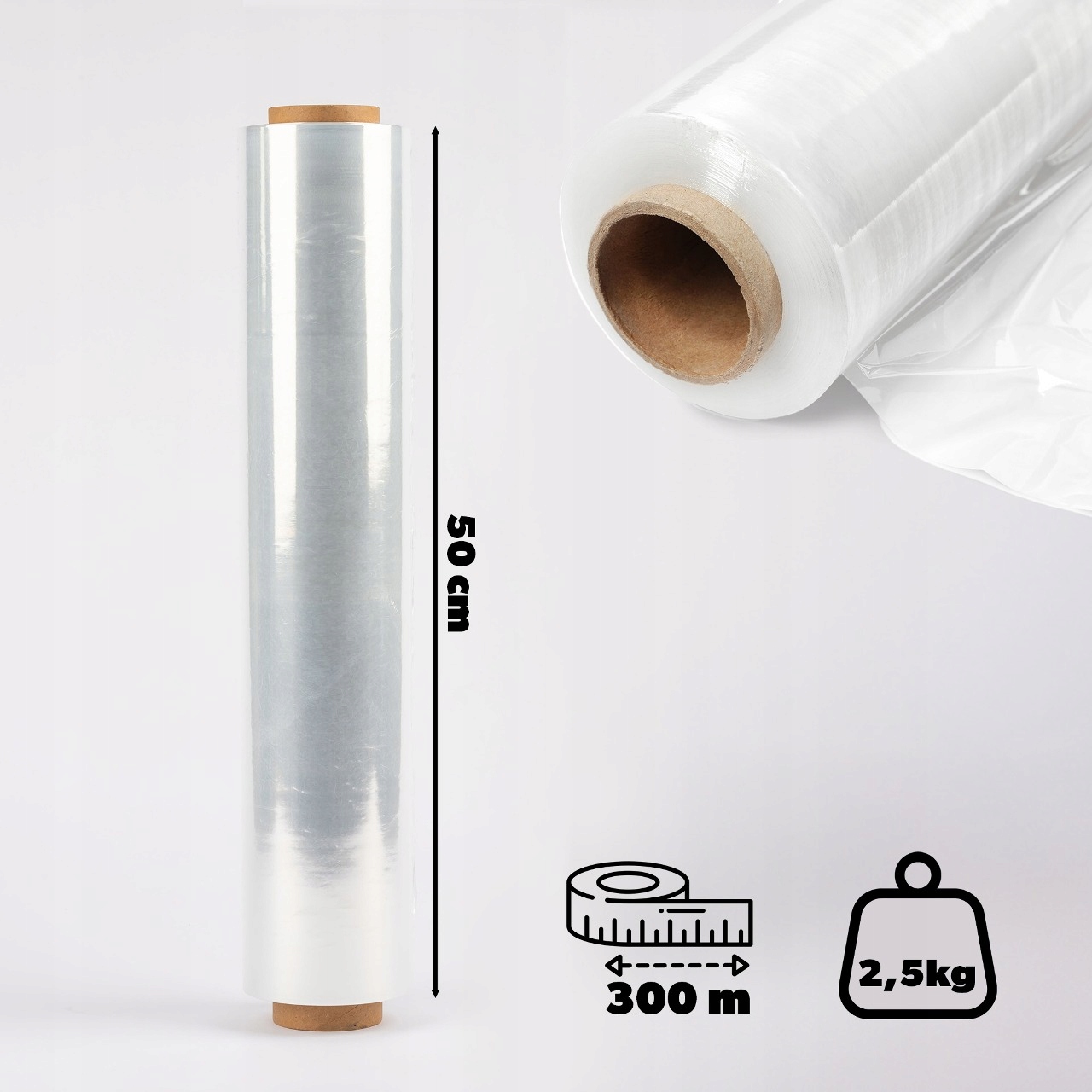 FOLIA STRETCH STRECZ 2,5kg BEZBARWNA XL 2szt Kod producenta K8826