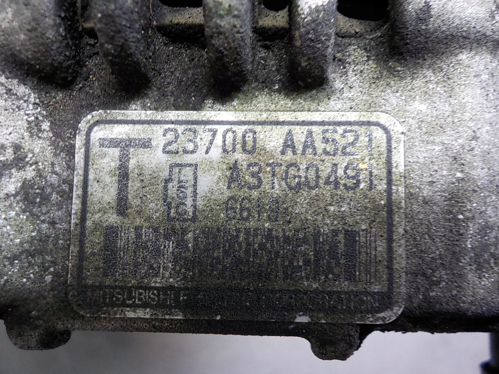 SUBARU OUTBACK alternator A3TG0491 T