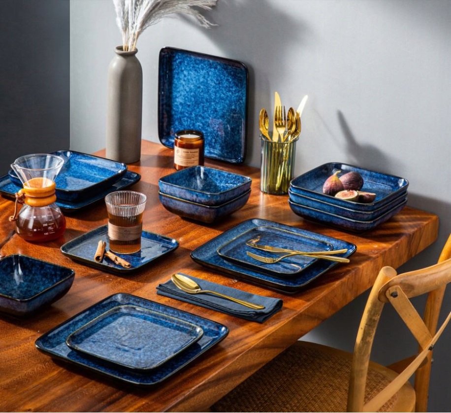 Talerze obiadowe Vancasso STERN kamionka 4 szt Linia STERN