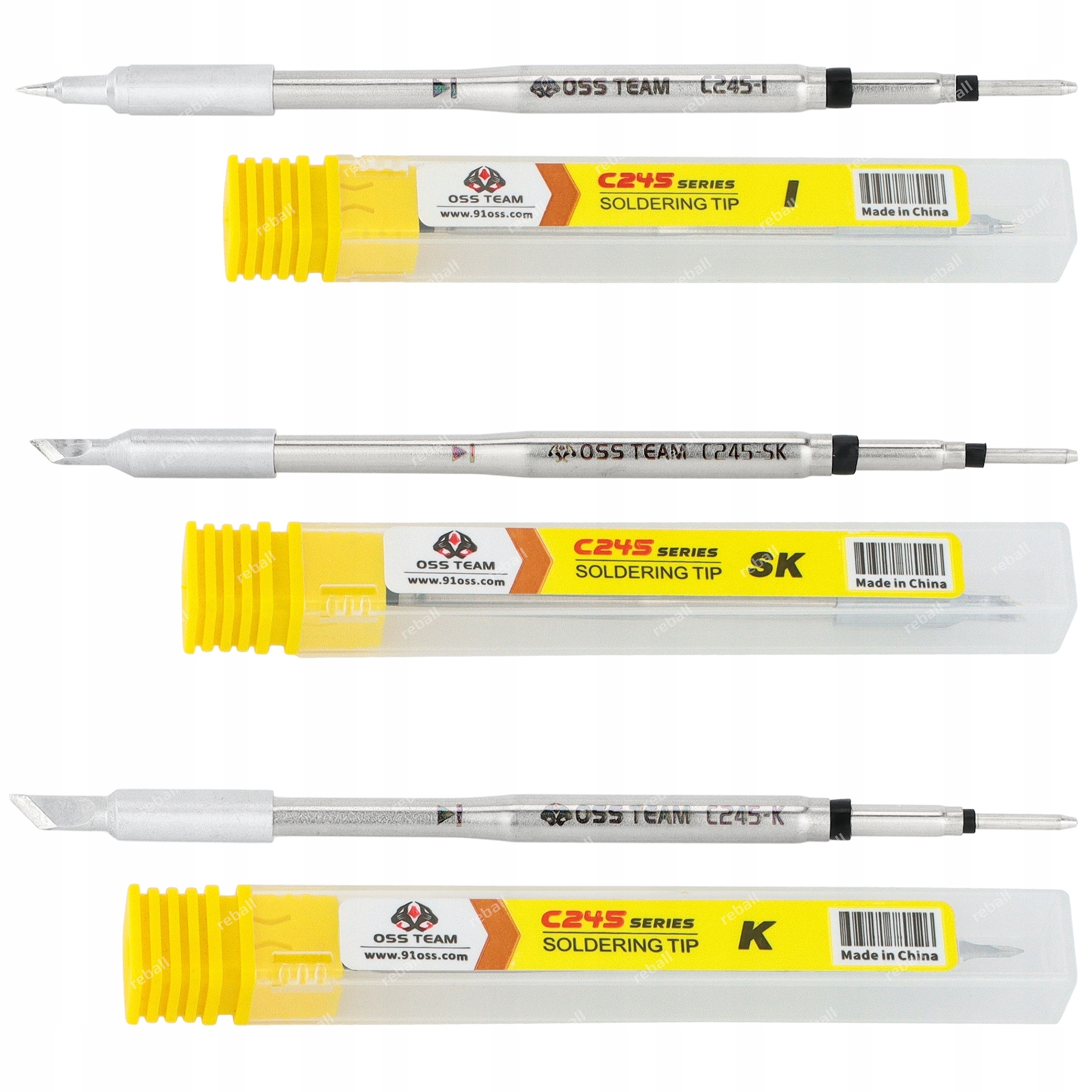 3x Grot Oss Team C245-SK C245-K C245-I Pro Páječky Aixun Sugon Yihua Bakon