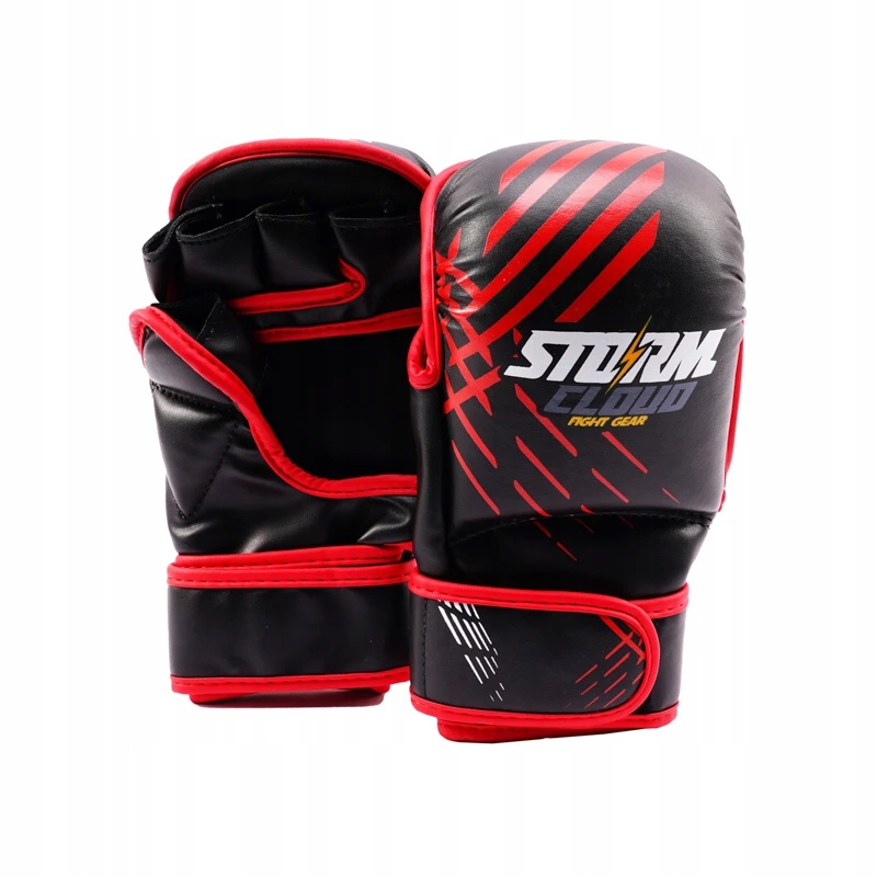 StormCloud Rękawice do Mma Sparingowe Lynx Czarno-Czerwone XL
