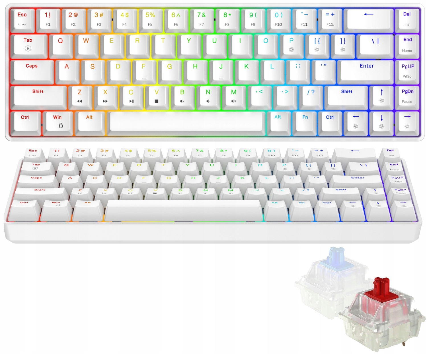 Gamingowa Klawiatura Mechaniczna Rgb Triadyn Play Electra Red-switch