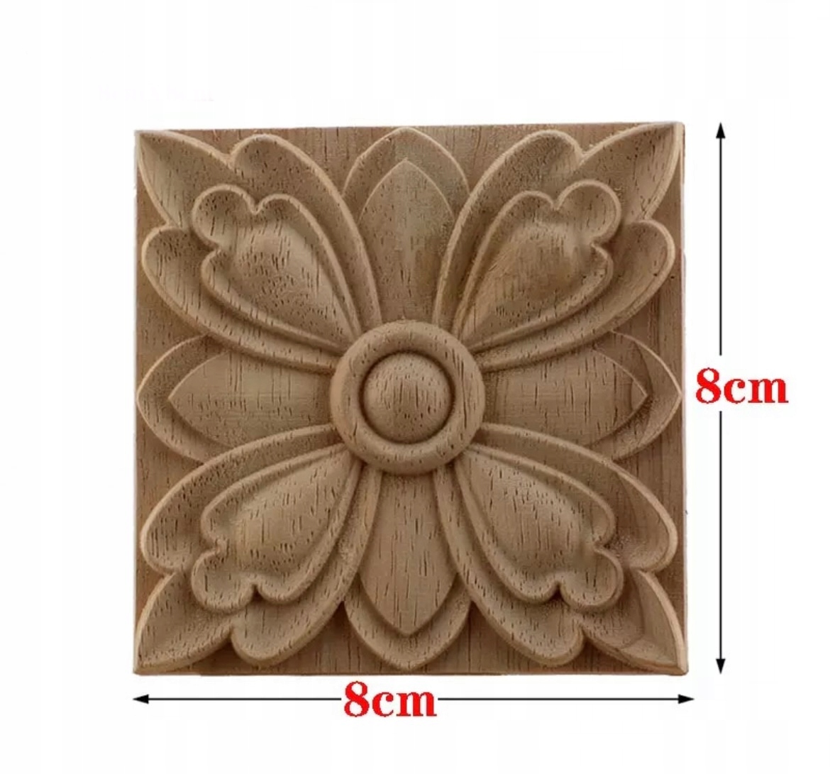 DREWNIANY DEKOR MEBLOWY RENOWACJA SZTUKATERIA 8 cm
