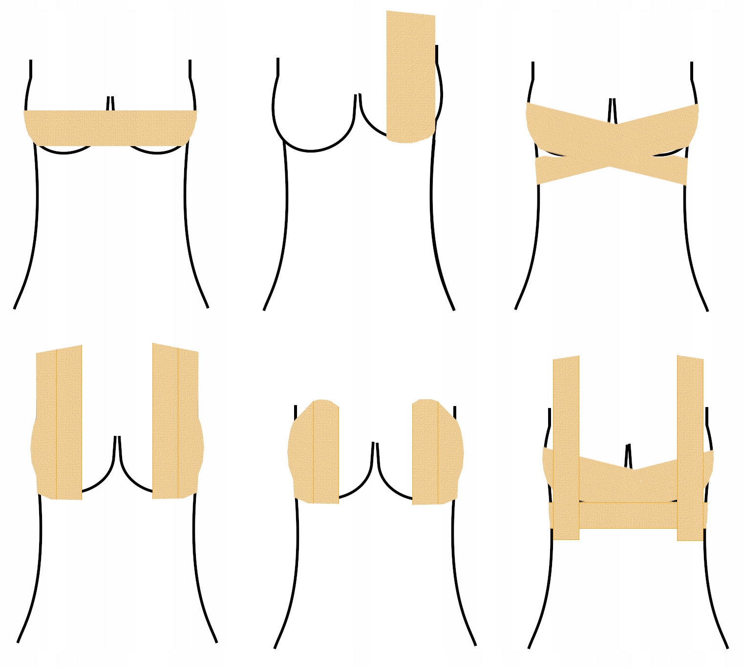 Taśma Modelująca dekolt unosząca biust Tape PushUp Płeć kobieta