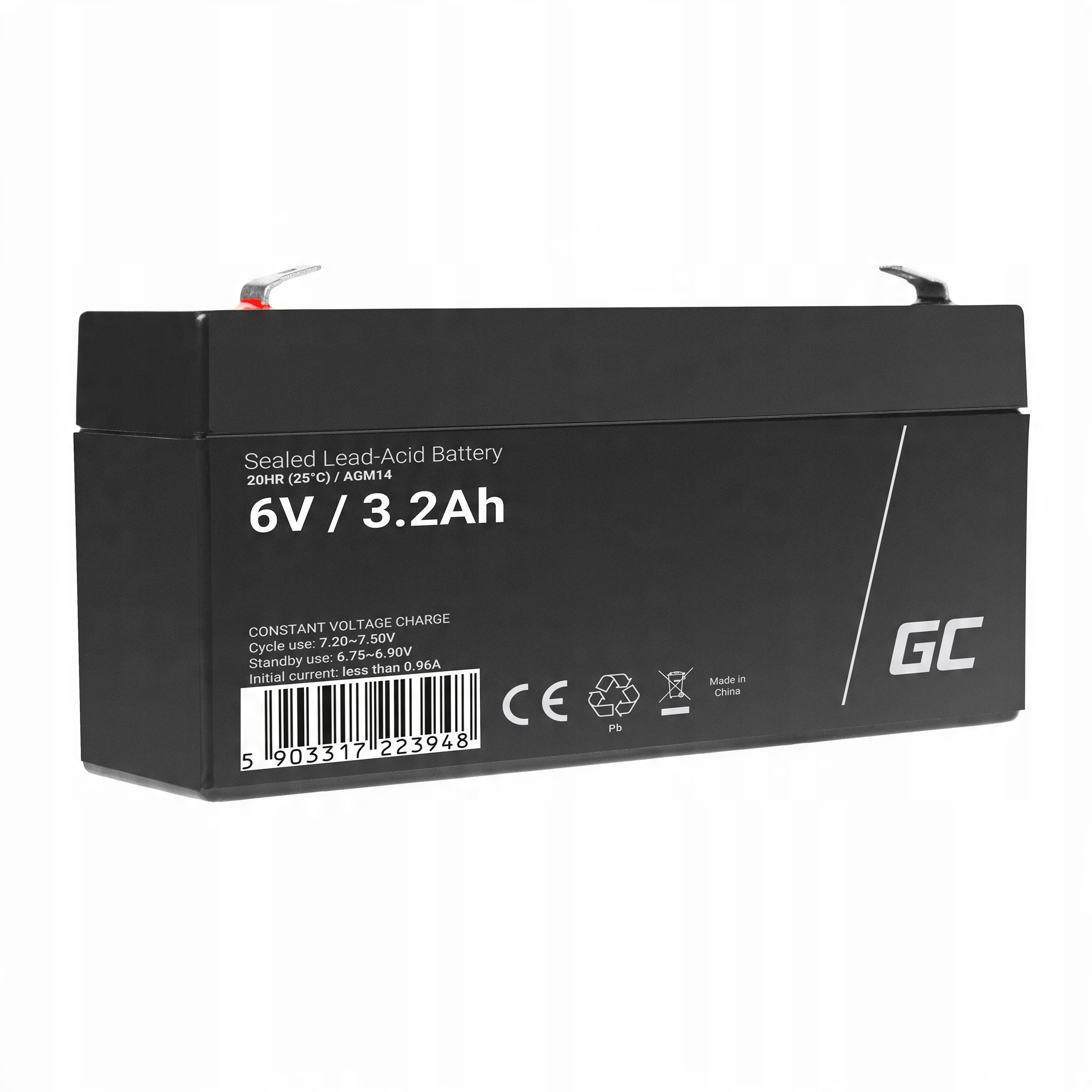 

Akumulator Agm GreenCell 6V 3Ah 3.2Ah 3.3Ah