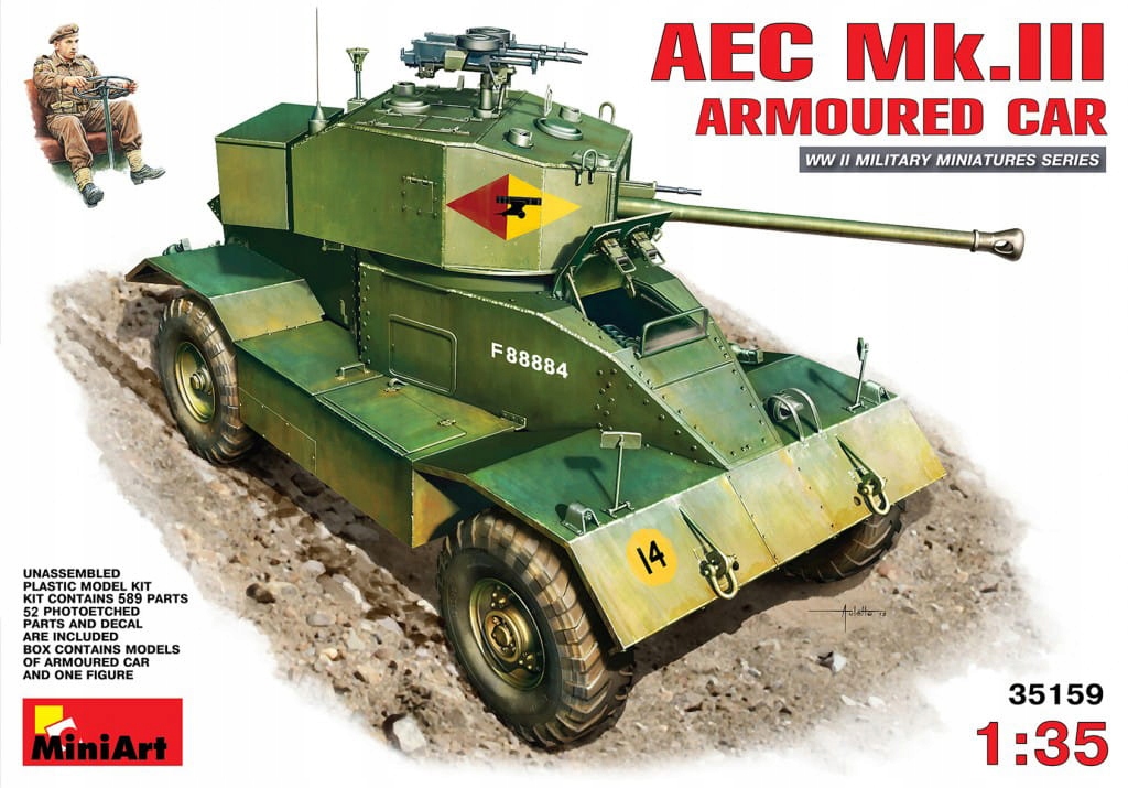Obrněný vůz Aec Mk.III 1:35 MiniArt 35159