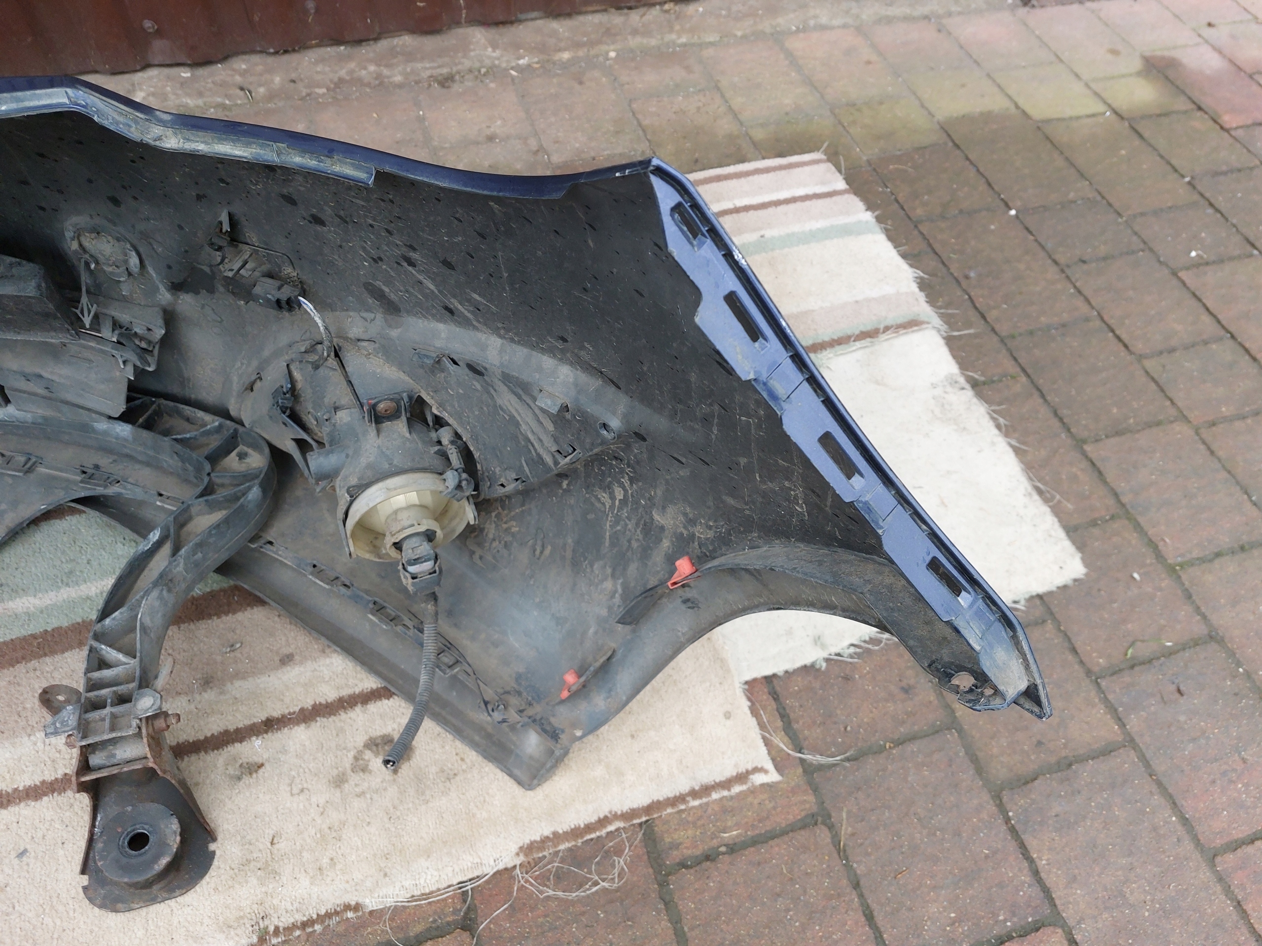 OPEL MERIVA B II bumper front front ORG PDC blue