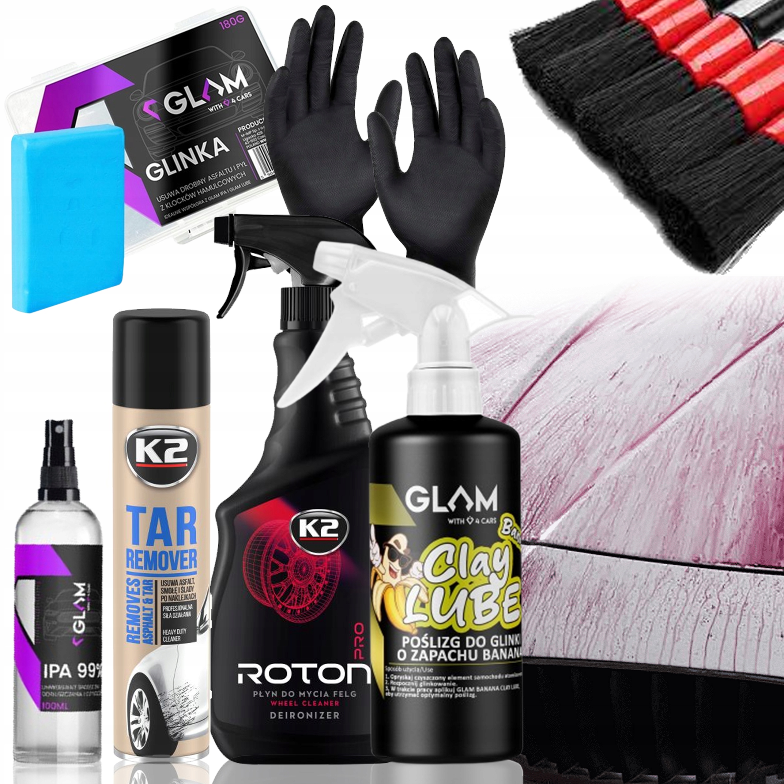 Sada K2 Pro Dekontaminaci Laku, Skluzová Hlína, Deironizér A Štětce