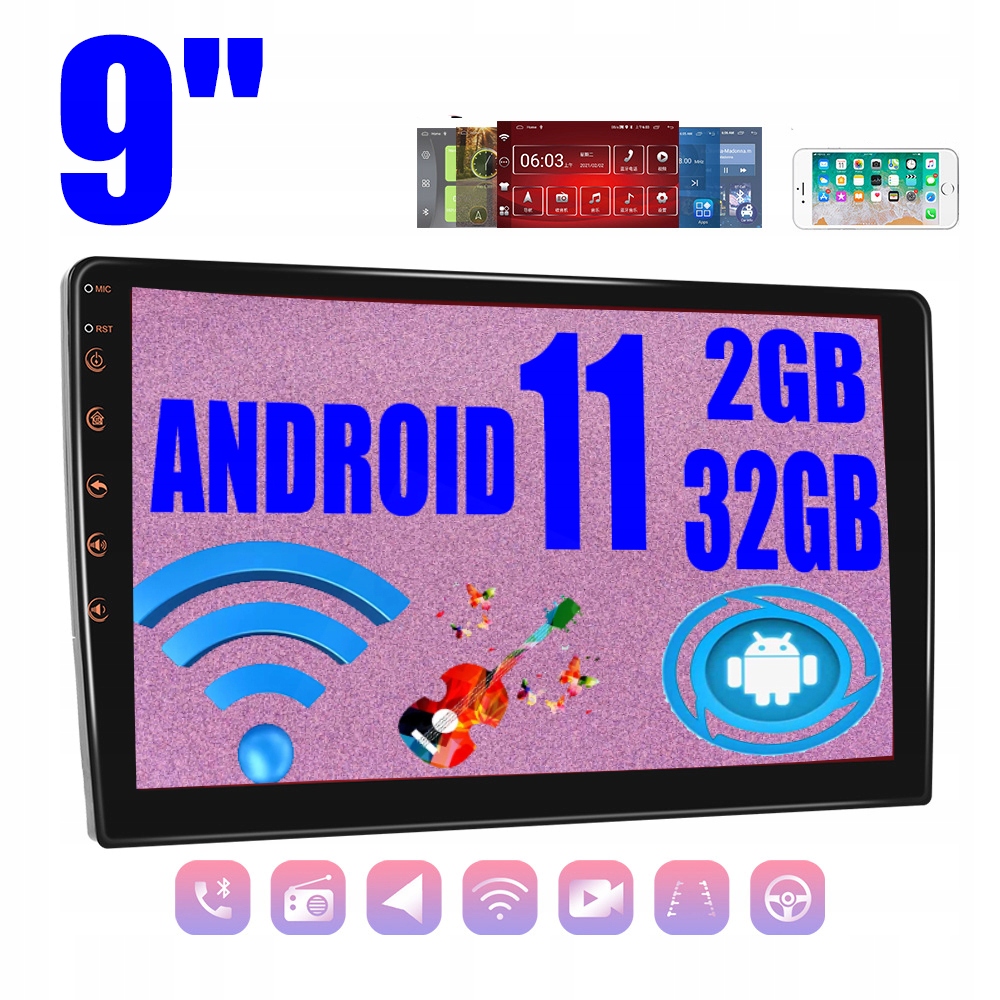 АВТОМАГНИТОЛА 2 DIN ANDROID 11 GPS КАМЕРА 2/32