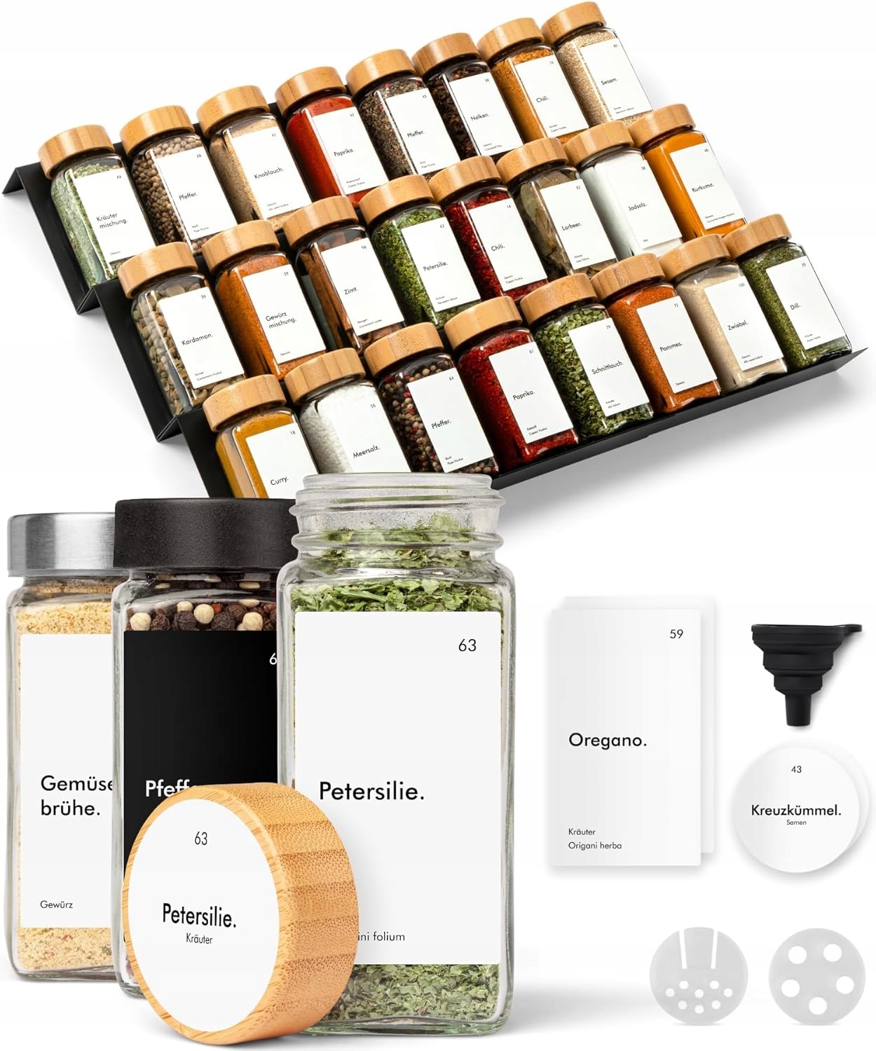 Regál Na Koření Kovový Elastický 24 Sklenice Stříbrný