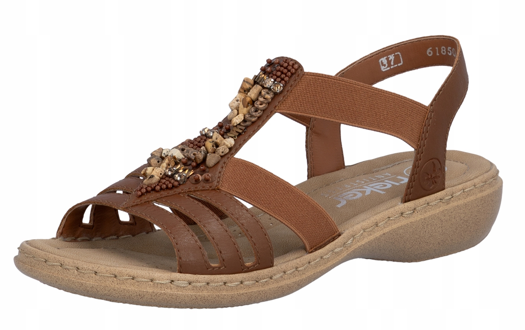 Rieker 61850-24 vel.40 hnědé pohodlné dámské sandály