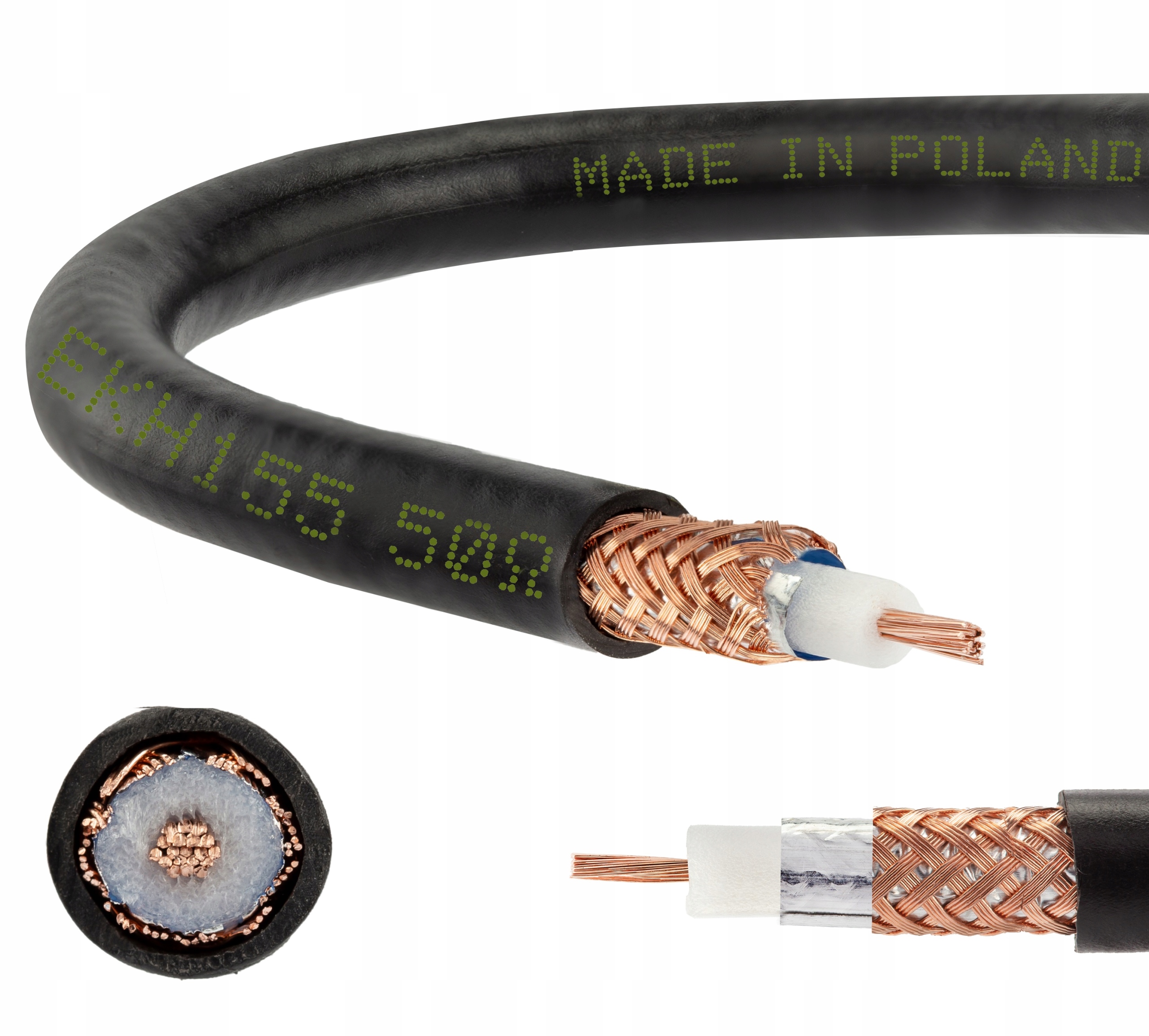 

Kabel koncentryczny H155 linka miedź 50ohm Wlan Cb