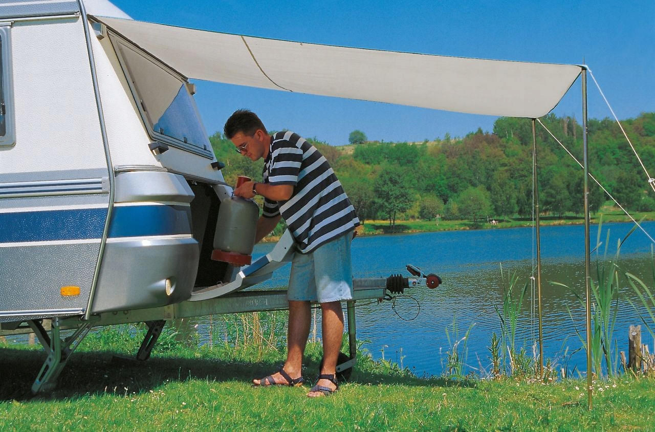 Roleta, markiza przyczepy Playa 4,5m- szara Numer katalogowy części 070/405