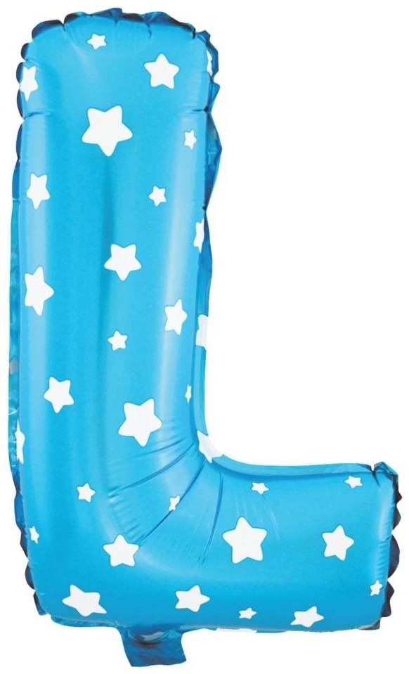 

Balon Niebieski Litera L foliowy 80cm na urodziny