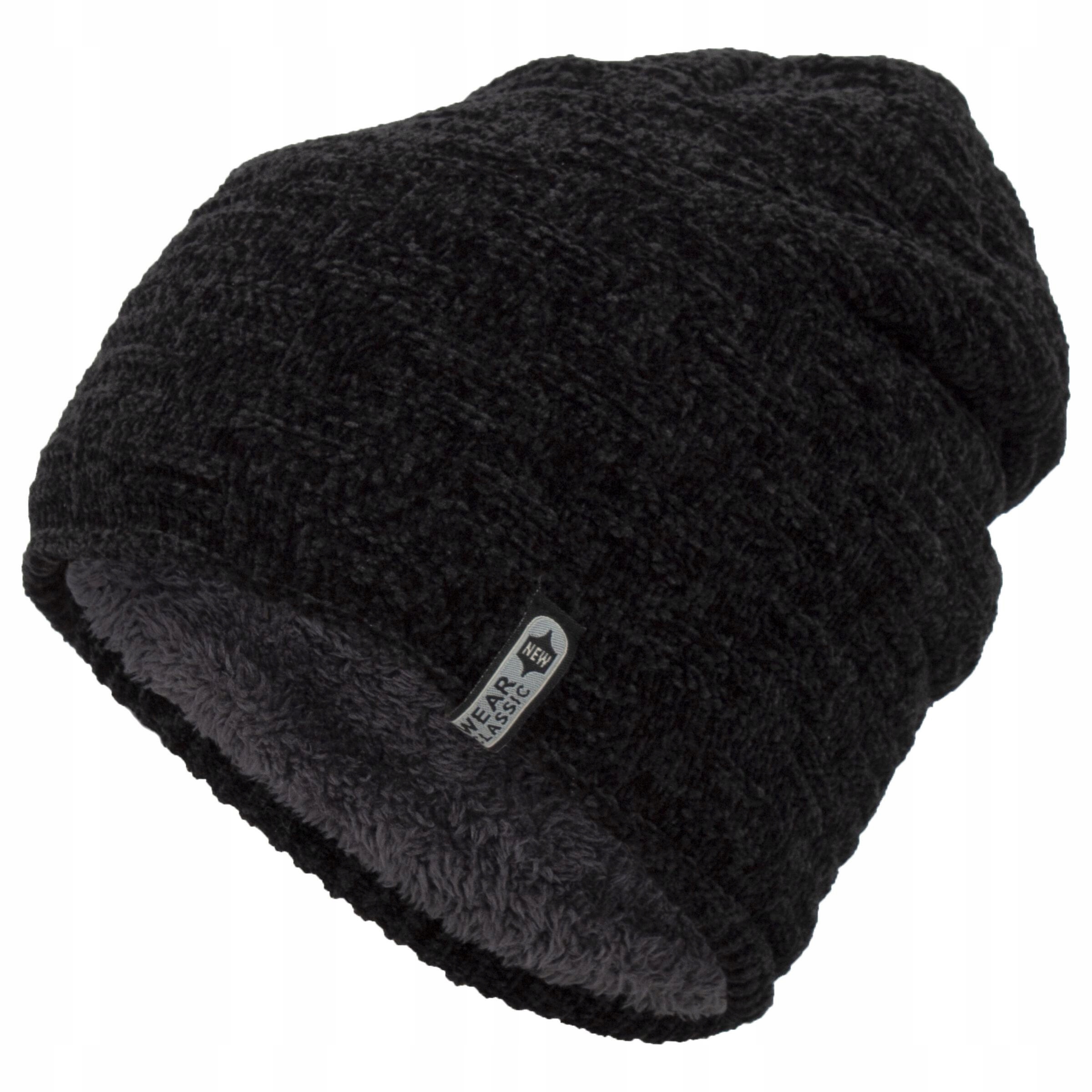 

W388C Beanie damska zimowa czapka z polarem