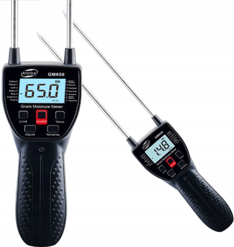 Měřič Vlhkosti Zrna A Obilí Přesný Vlhkoměr LCD Baterie