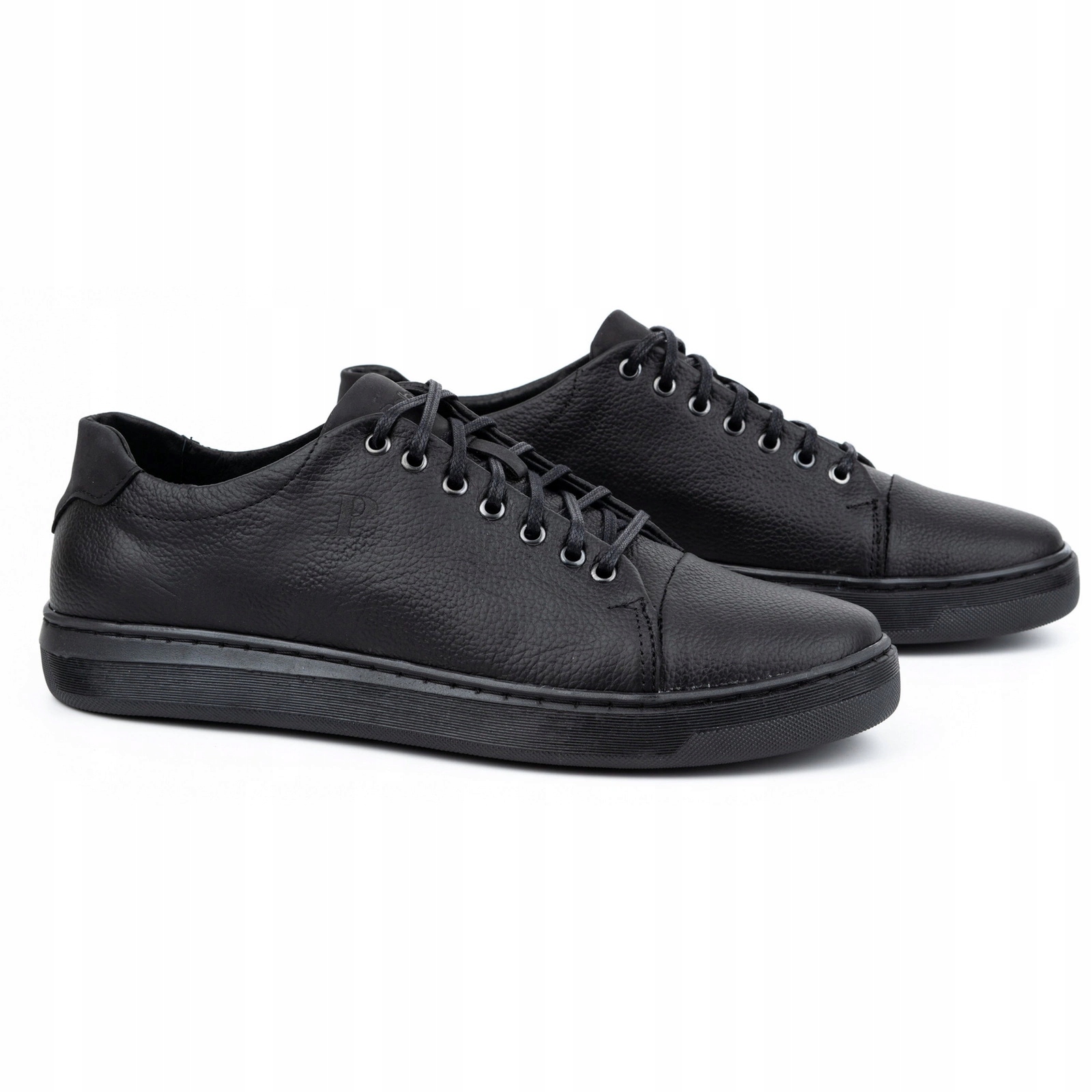 BUTY MĘSKIE CASUAL SKÓRA POLSKIE 2109 CZARNY 40 Rozmiar 40