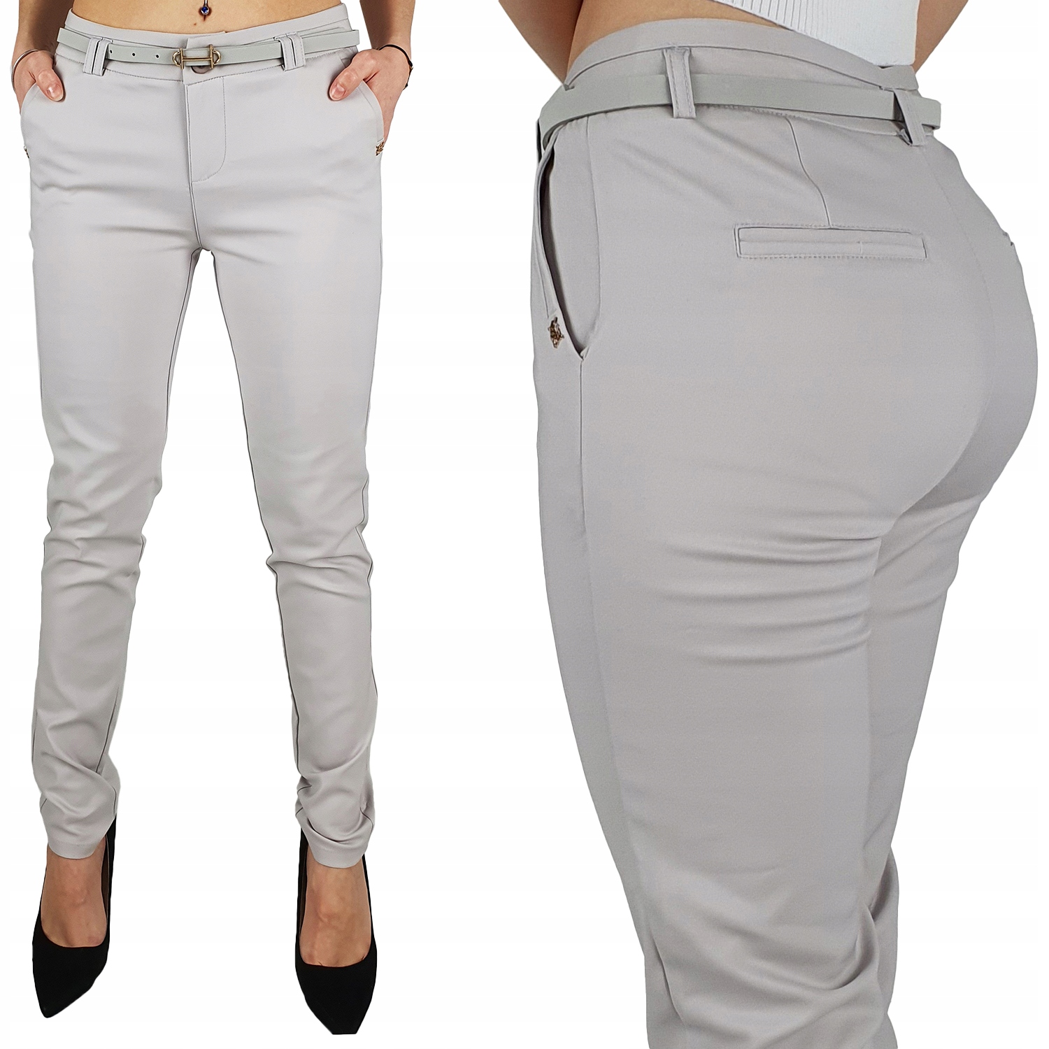 Elegantní Dámské Doutníkové Kalhoty Freesia Pásek