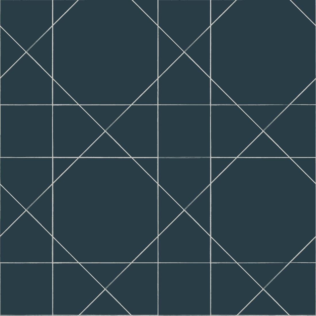 Geometrická tapeta na flizelině s módními čtverci