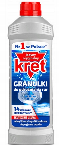 

Kret Udrażniacz Do Rur Odpływów 560G Granulki