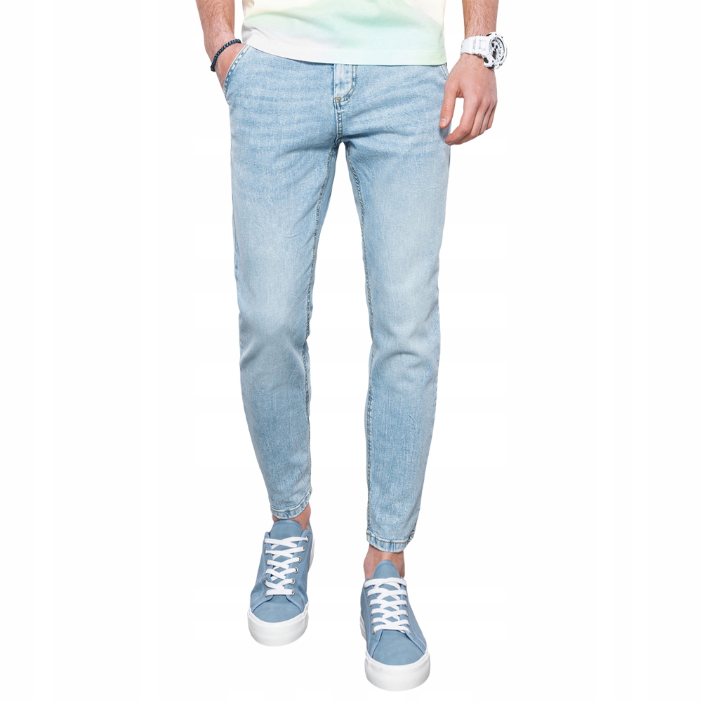 

Spodnie męskie jeansowe P1077 jasny jeans XL