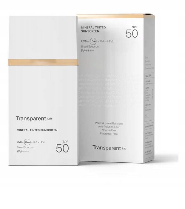 Transparent Lab Tinted Sunscreen Medium mineralny krem z filtrem SPF50