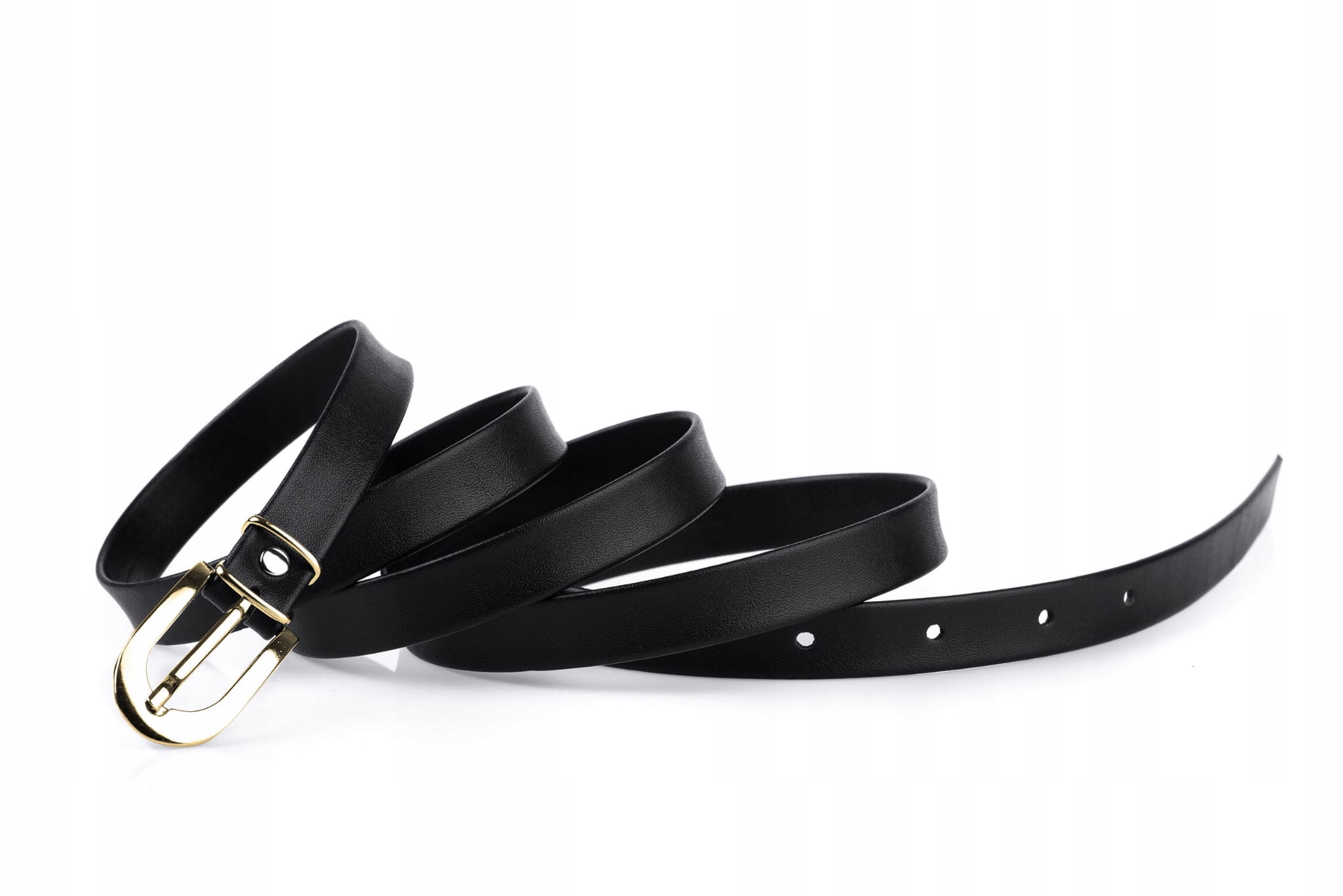 

Pasek damski klasyczny czarny mat 1,5 cm