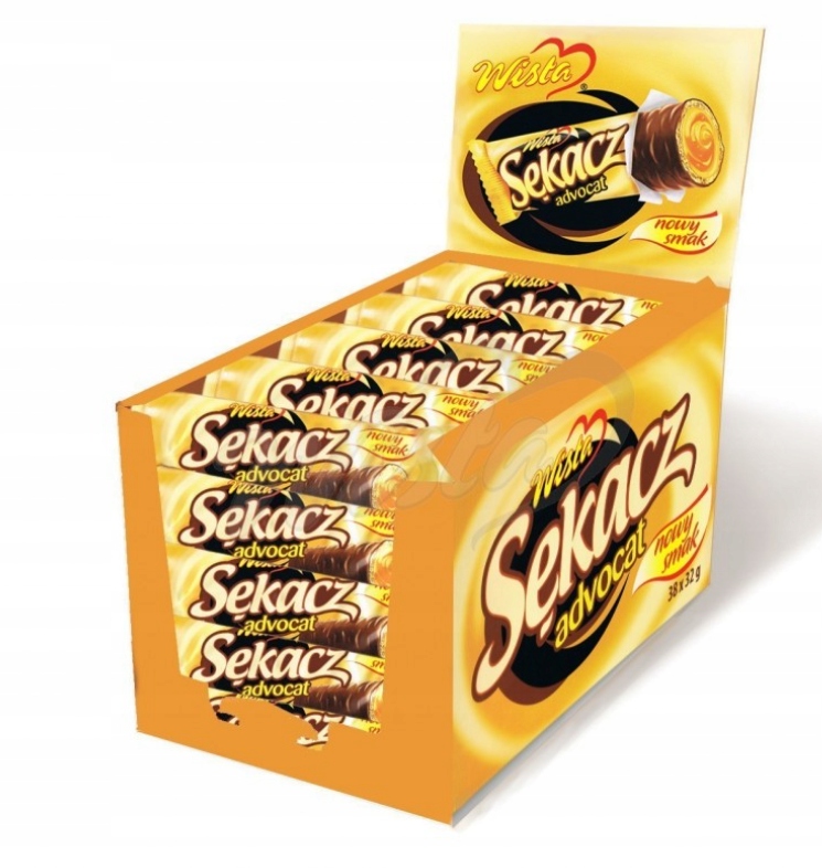 Levně Wisła sękacz vaječný likér v čokoládě 38 x 32 g Legendární příchuť Pl