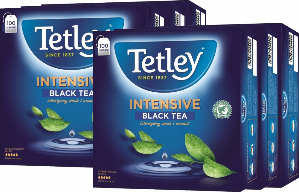 Herbata czarna ekspresowa Tetley 200 g torebki x6