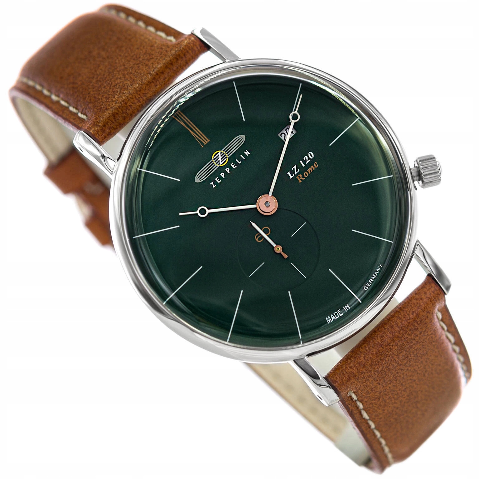 Pánské Hodinky Zeppelin 7138-3 LZ120 Rome Datumovka Klasické Elegantní