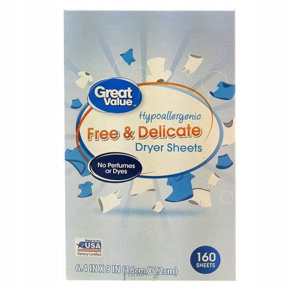 

Great Value Free Delicate 160 szt. do suszarek