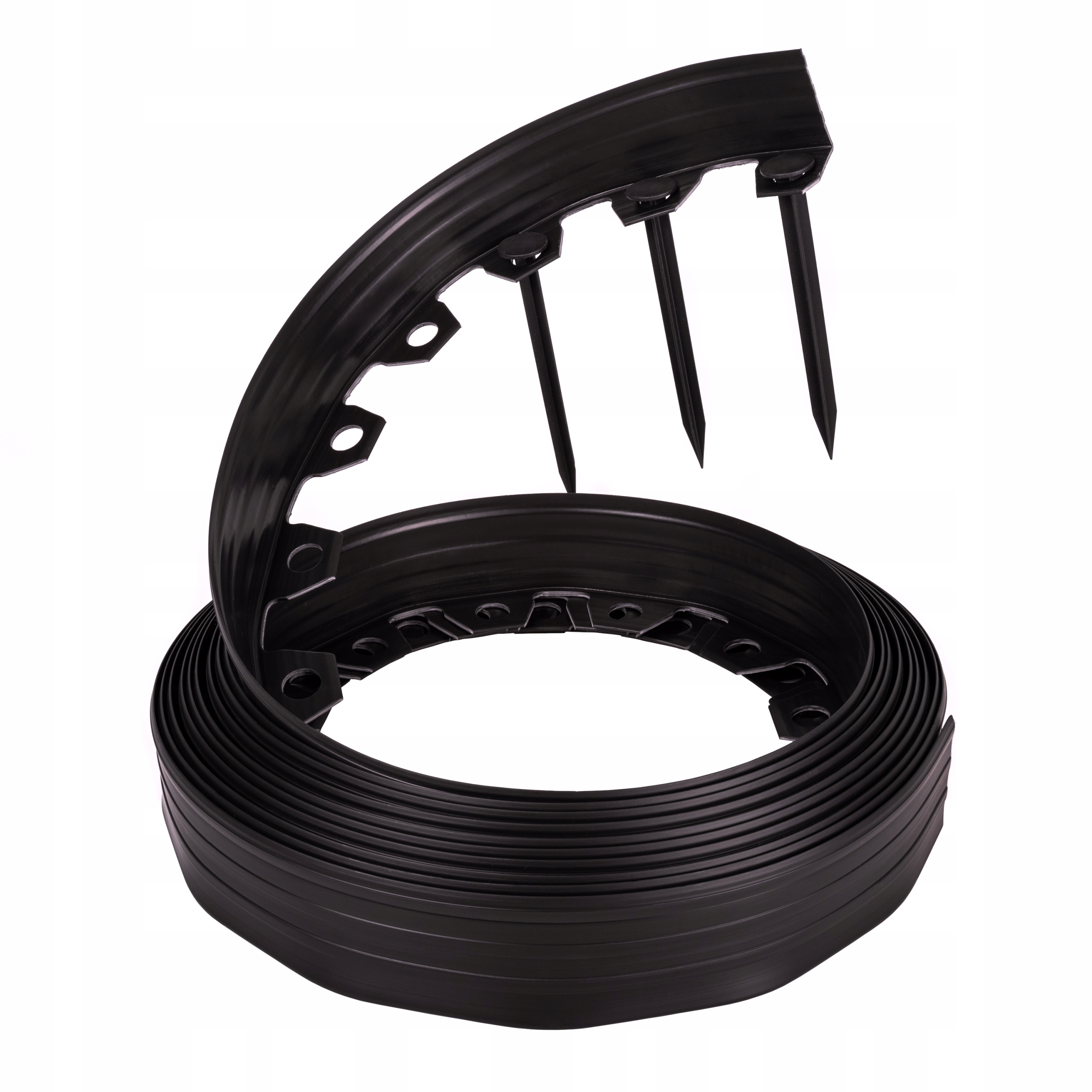 Zahradní lem trávníku z plast 40 m černý 6 cm
