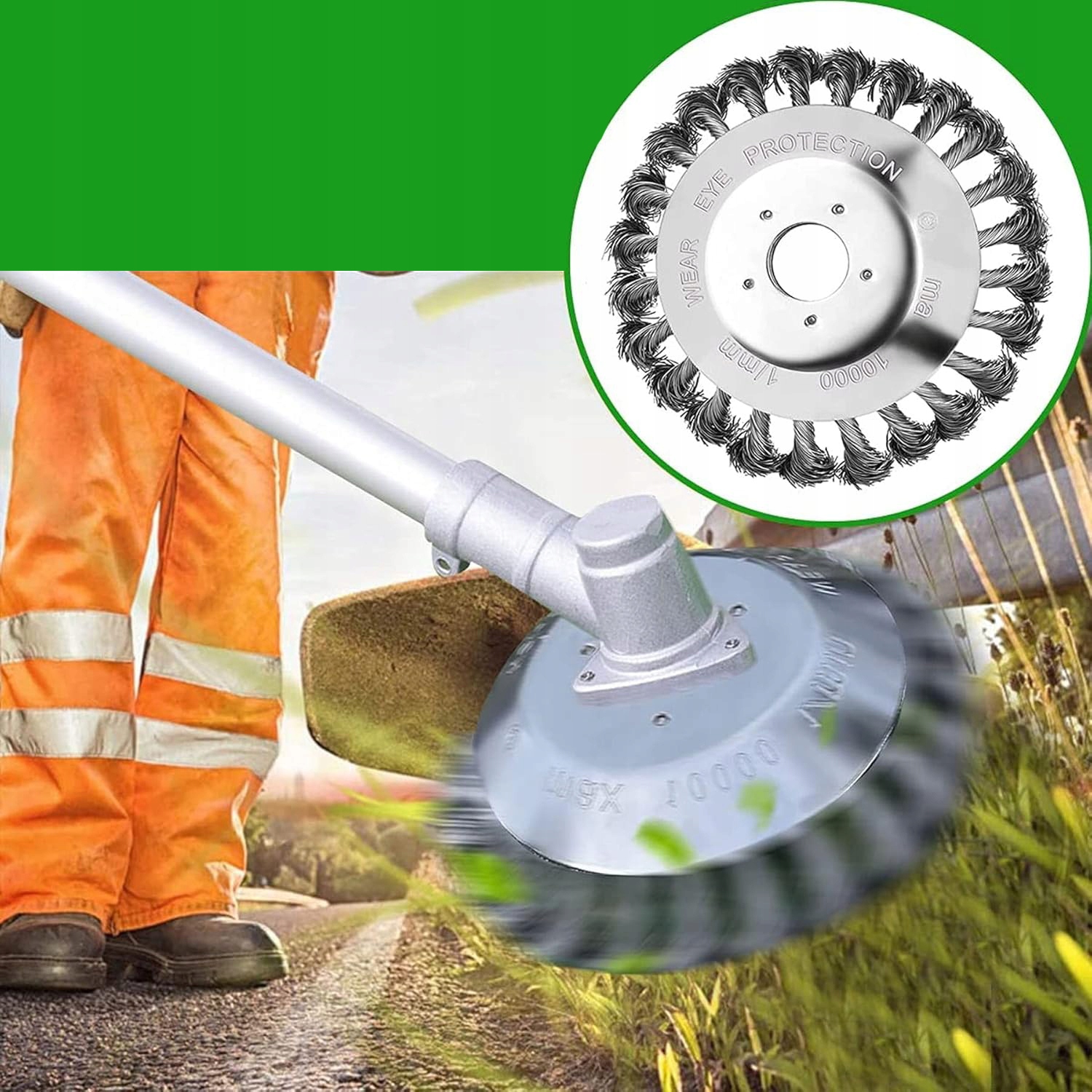 SZCZOTKA DO USUWANIA CHWASTÓW, SZCZOTKA DO PRZYCINANIA, SZCZOTKA DRUCIANA Typ szczotka do kosy