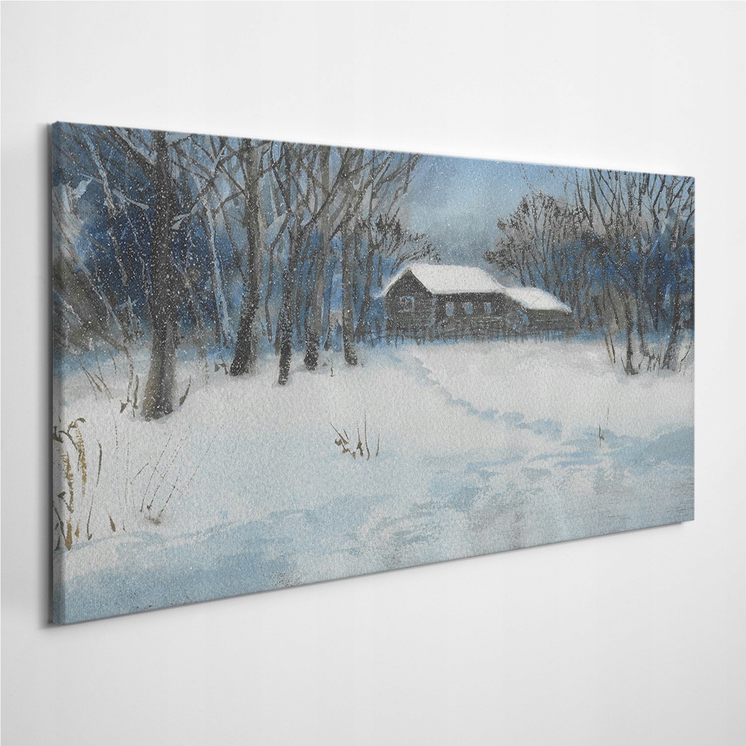 

Fotoobraz na ścianę Zima Śnieg Chata Drzewa 120x60