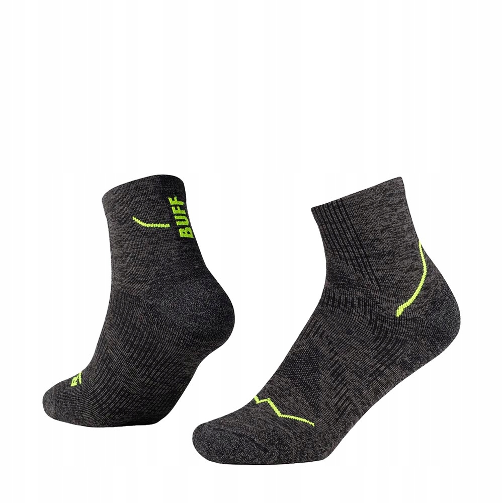 Ponožky na běhání Buff Dryflx Quarter BU137790-999 velikost 39-41