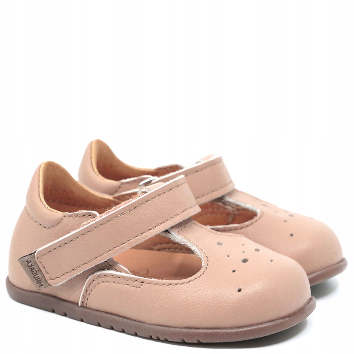 Mrugała Sole Cappuccino 2125/6-02 baleriny barefoot skórzane bosa stopa 22